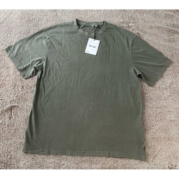 Only & Sons Men's Distressed Short Sleeve T-Shirt Castor Gray XL Casual  New - Picture 4 of 14